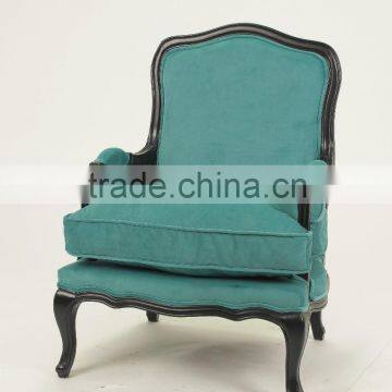 Fabric optional solid wood living room furniture/wholesale baroque armchair(CH-863)