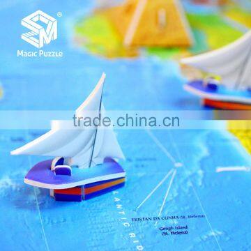 Educational Cardboard World Map 3d Paper Puzzle photo-3