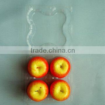 PET plastic transparent fruit packaging box for apple