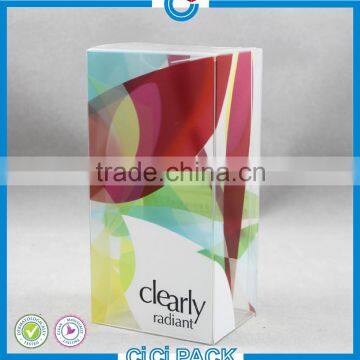 Colorful Box PVC plastic square clear box for cosmetic packaging