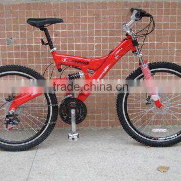 red double suspension mountain bicycle for sale 26" SH-SMTB052