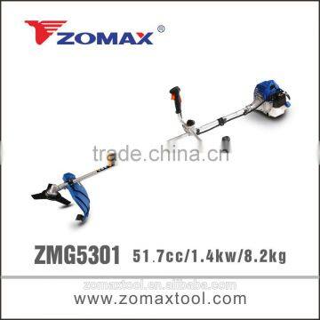 nylon trimmers 52cc ZMG5301 brush cutter clutch assembly with bike handle type fuel tank