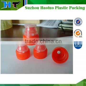 Beauty and high quality plastic sport water bottle caps from China 28mm