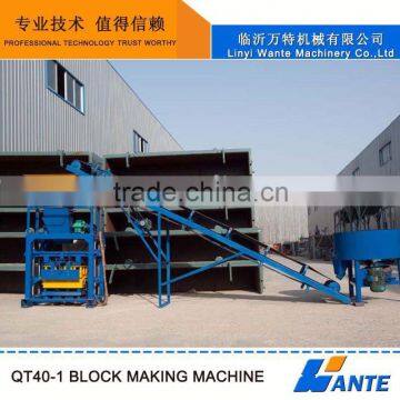 WANTE QT40-1 Semi Automatic Concrete Block Making Machine Hollow Block Moulding Machine Quality Choice photo-3