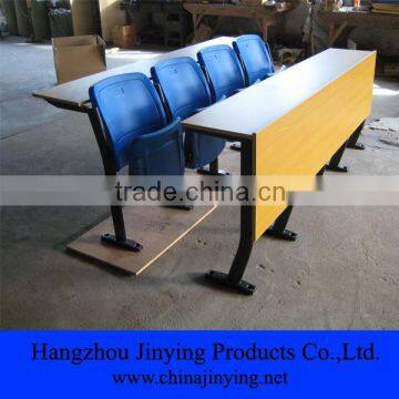 Ladder Lecture Hall Wood Desk and Plastic Chair JY-8501
