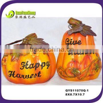 Wholesale factory dircet sale price resin thanksgiving pumpkin