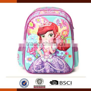 2016 children school bag with EVA 3D character