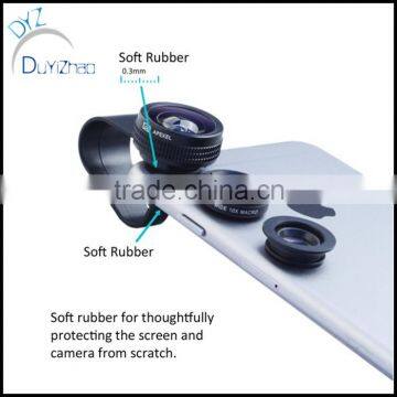 Universal Mobile Phone Camera LensWide Angle Fish Eye Macro 3in1 Mobile Phone Lens photo-2