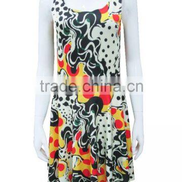 fancy dresses for lady sublimation print dresses