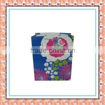 Delicate Colorful Flowers and Plants Paper Shopping Bag