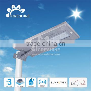 2016 Hot Sale 8W 12W 16W 20W 30W 40W 50W 60W All in One LED Street Light Solar Power