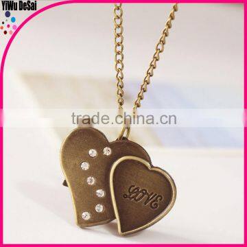 creative necklace watch wholesale heart pocket watch