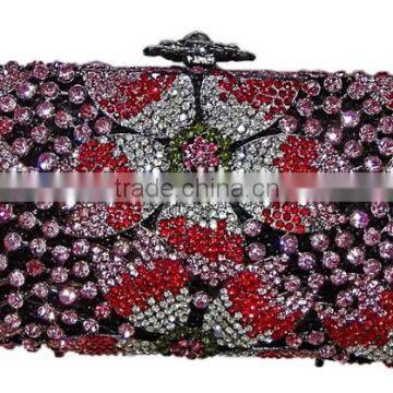 CB0122-9 New hot sell high quality fashion lady small handbag with nice shining stones decorate for party of cluth