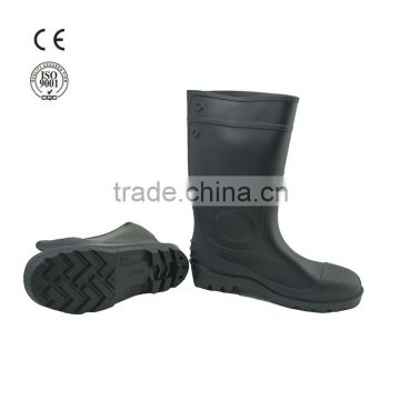 PVC industrial safety rain boots with steel toe