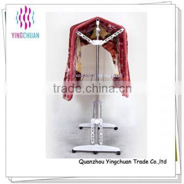 Stainless steel foldable movable clothes drying rack