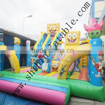 2014 Spongebob inflatable jumping bouncer playground