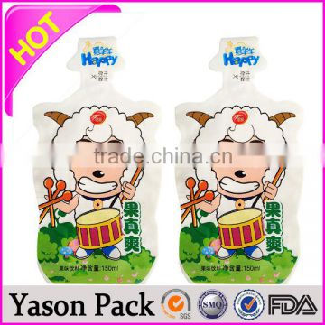 YASON 100ml fruit juice bags with spout klimax herbal incense spice bags/potpourri/ ice bag