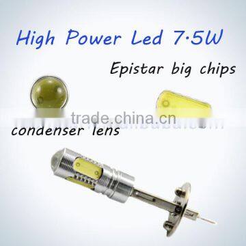 7.5w car light high power h1 led bulb