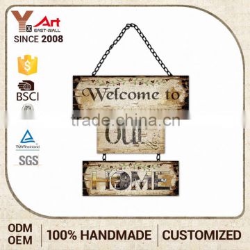 Direct Price Custom Fitted Fancy Wrought Iron Enamel Metal Craft Tools Sign