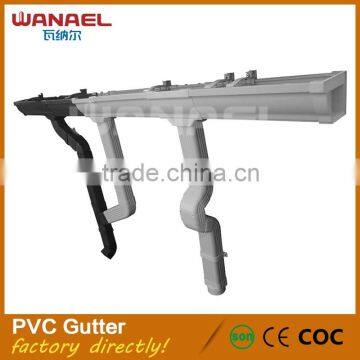 Wanael Factory Direct Sale Plastic Gutter Free Sample 5.2inch Gutter