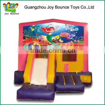 mermaid jumping castle inflatable bouncy house for sale , hot selling inflatable bouncy slide