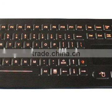 Hot selling IP68 Industrial silicone keyboard, Medical Keyboards, waterproof keyboards with touchpad