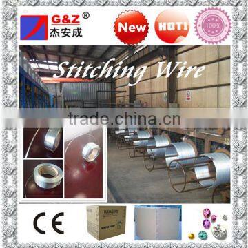 Flat galvanized stitching wire for carton boxes