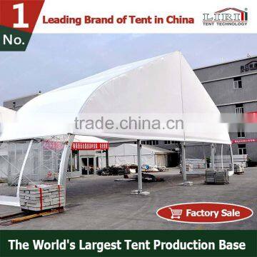 Octagonal Curve Tent with Transparent Sidewalls for Exhibition