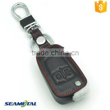 Car Leather Remote Key Cover Case Holder 2 Button Auto Accessories For Chevrolet Cruze Aveo Sail Trax Malibu Captiva