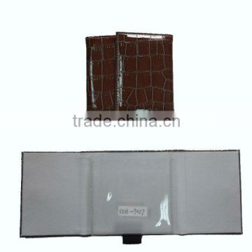 PU leather cover design memo pad with pen