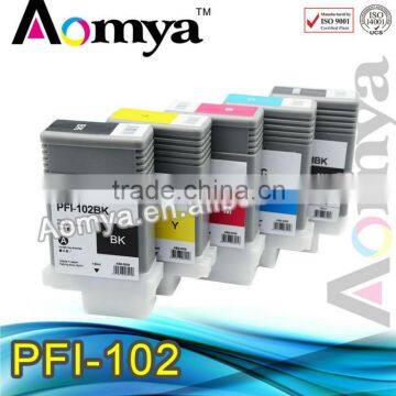 PFI102 ink cartridge compatible for Canon 700/710/720/760/650/655/750/755/600/610/605/500/510