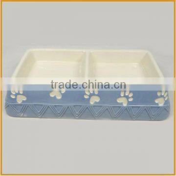 new shape ceramic pet bowl for dogs and cats