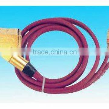 scart cable to 2 RCA cable gold connector red wire rohs comliant