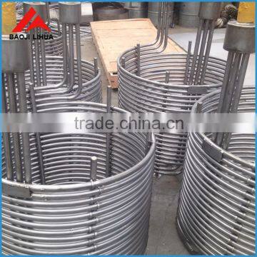 titanium pipe coil for heat exchanger