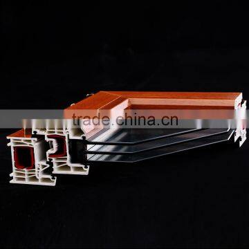 Wood Laminated, International Standard , High-performance Windows&doors Upvc Profiles Manufacturers photo-4