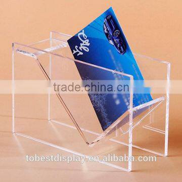 beautiful desktop clear custom acrylic name card holder,acrylic business card holder,acrylic name card box