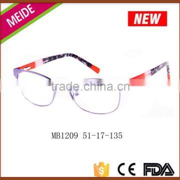 2016 new trendy cheap metal eyeglass frames for glasses for girls