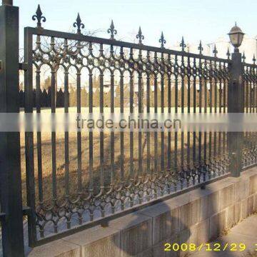 Manufacture supply Galvanized Wrought Iron Fence