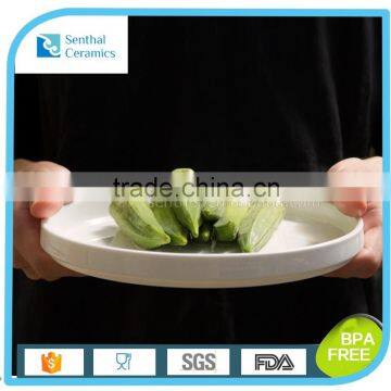 Cheap Ceramic Microwave Round Kitchen Deep Dish Plate for Home Hotel photo-2