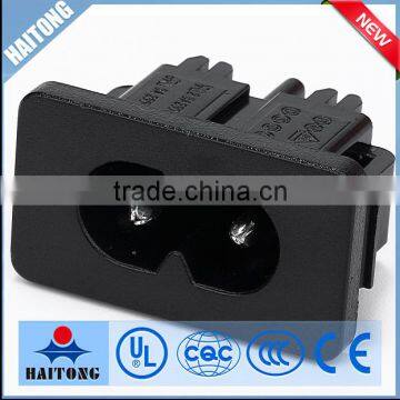 250V 2 inside pin AC009 black power socket electrical AC socket