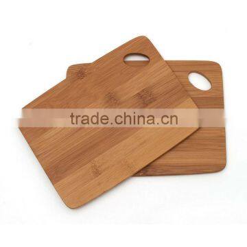 Mini carbonized bamboo cutting board for fruit and vegetable