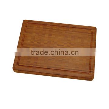 Large end grain bamboo chop cutting board