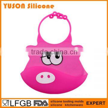 Made in china silicone food catcher baby bib OEM