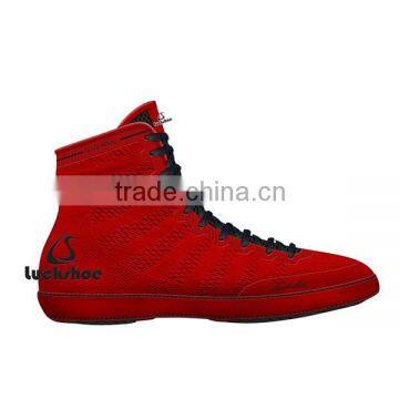 Black Wrestling Shoes, Comfortable Boxing Shoes, High Top Breathable Boxing Shoe photo-5