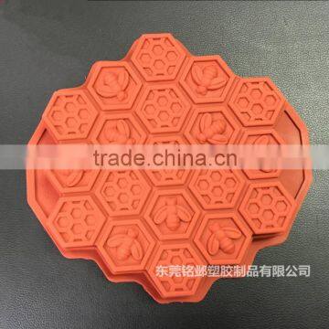 Food Certification Bee Honeycomb Hut Re-useable Silicone Cake Mold Muffin Cupcake Chocolate Mold Cake Pan photo-3