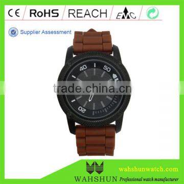 2016 New model Mens Cheap branded silicone band sport watch