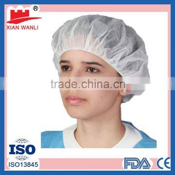 FDA certificated disposable bouffant non woven nurse cap