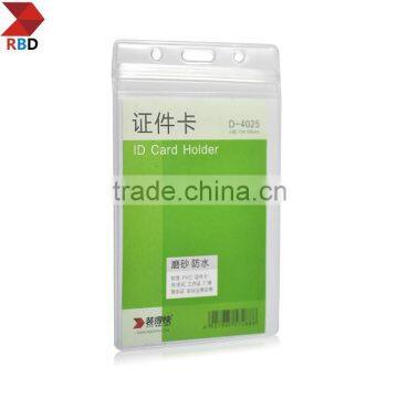 Supplier RBD 0.4mm PVC Soft Frosted Clear Pvc Badge Holder D4024 photo-5