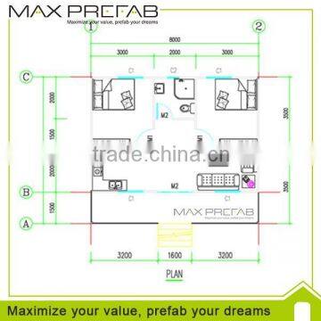 Hot selling modular house economic villa prefabricated house of home