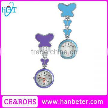 Steel strap butterfly medical lovely item popular design nurse watch